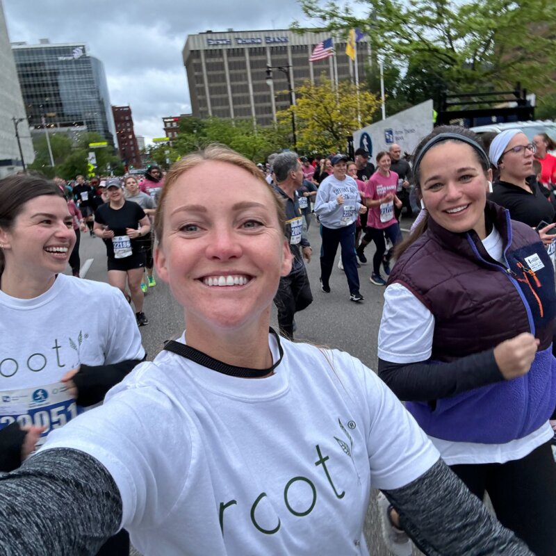 Root team at an event